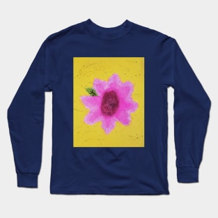 Pink Flower Watercolor Long Sleeve T-Shirt